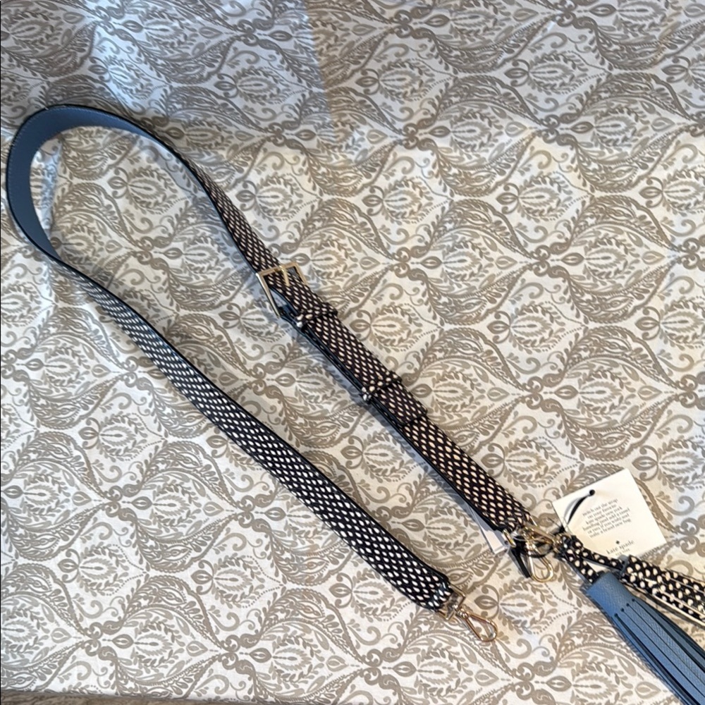 KATE SPADE Black and Blue Shoulder Strap